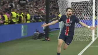 El golazo de Kvaratskhelia para el 4-0 del PSG sobre el Inter de Milán en la final de la Champions League. | Video: ESPN