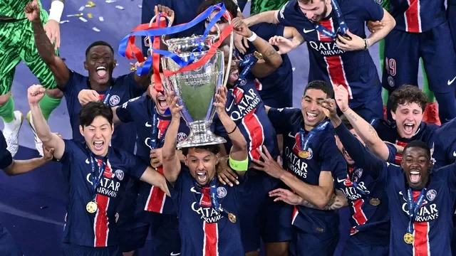 París Saint Germain goleó 5-0 al Inter de Milán en la final de la Champions League 2024-2025 / ESPN / AFP