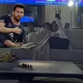 PSG vs. Manchester City: Messi se acostó detrás de la barrera y protagonizó memes