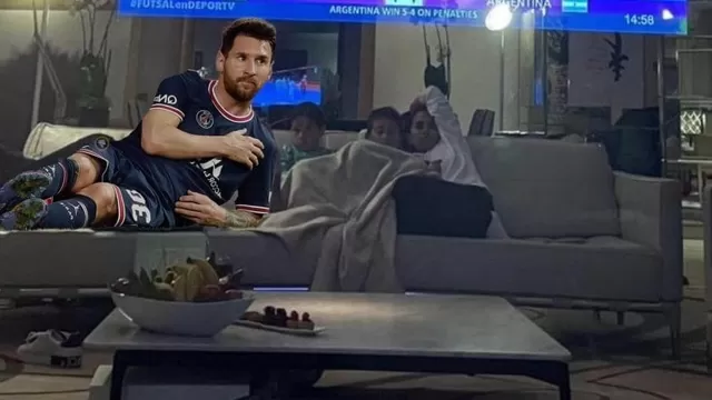 PSG vs. Manchester City: Messi se acostó detrás de la barrera y protagonizó memes