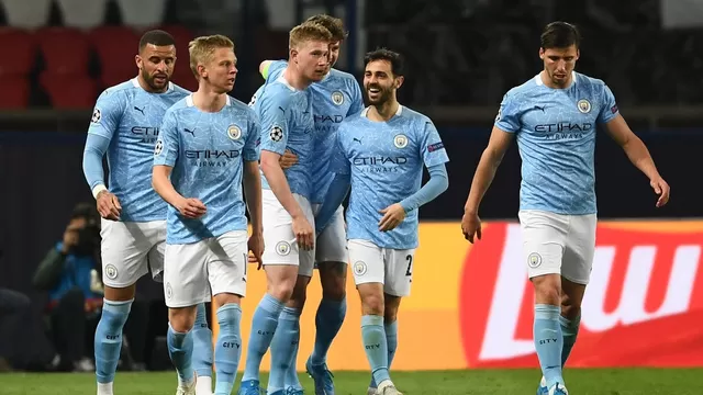 Manchester City derrotó 2-1 al PSG en la semifinal de ida de la Champions