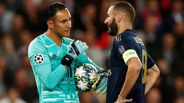 Keylor Navas fue un espectador más en el PSG vs Real Madrid. | Foto: EFE Keylor Navas fue un espectador más en el PSG vs Real Madrid. | Foto: EFE