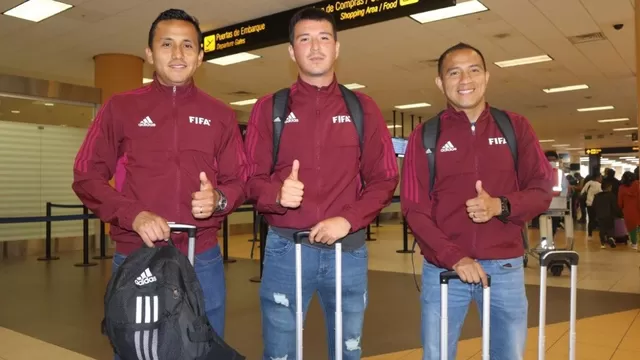 Qatar 2022: Árbitros peruanos Kevin Ortega, Michael Orúe y Jesús Sánchez viajaron al Mundial
