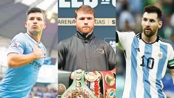 Qatar 2022: Canelo Álvarez ahora arremetió contra el 'Kun' Agüero tras defender a Messi 