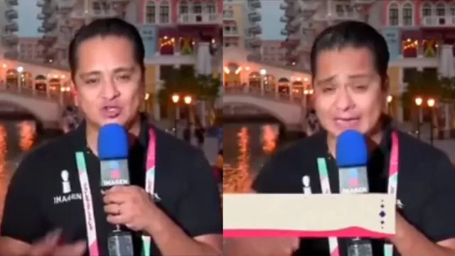 Error del periodista mexicano cuando estaba en vivo. | Video: Imagen Televisión
