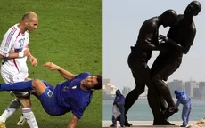 Qatar: Estatua del cabezazo de Zidane a Materazzi desata la polémica en la sede del Mundial - Noticias de marco-saravia