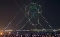 Qatar le rinde homenaje a Pelé con mensajes en drones: "Que te mejores pronto" - Noticias de rony