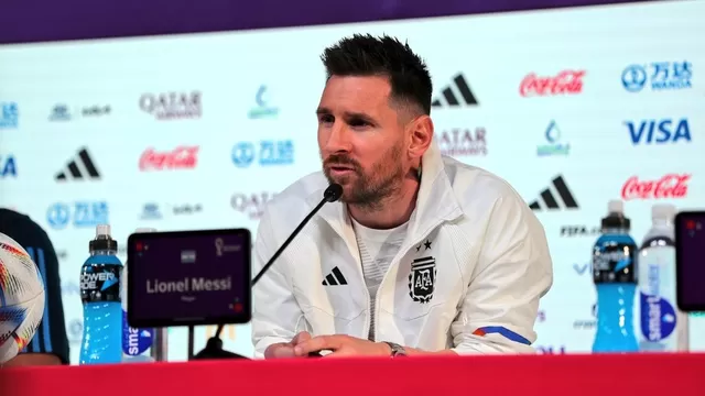 Conferencia de prensa de Lionel Messi 