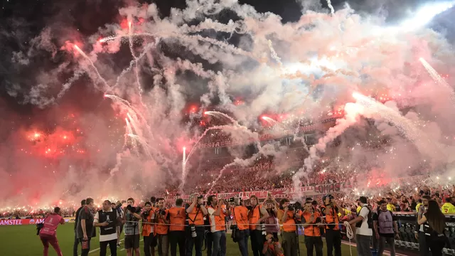 El Estadio Monumental de River Plate fue sancionado por uso de pirotecnia ante Mineiro por Libertadores. | Foto: AFP