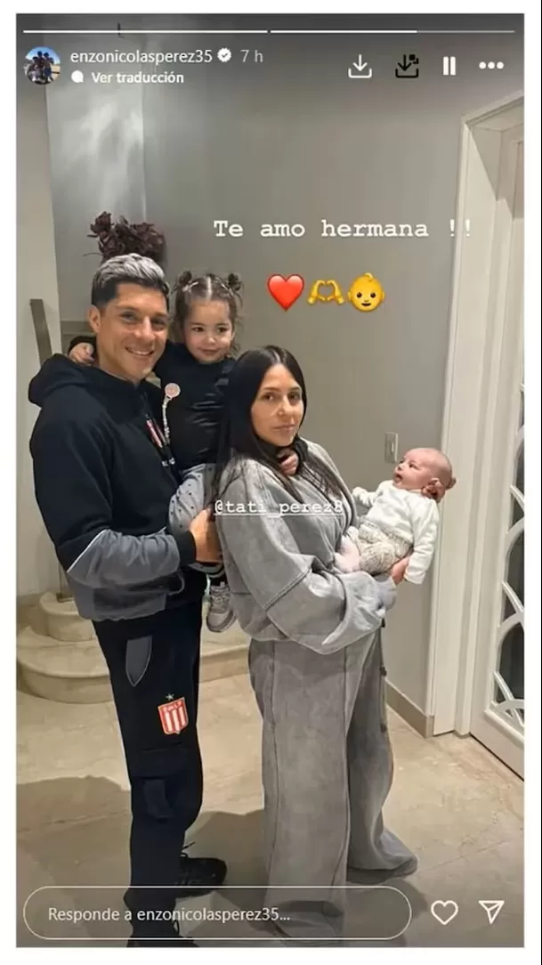 Captura de IG de Enzo Pérez.