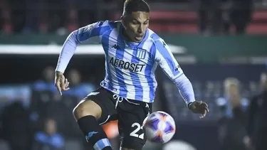 Paolo Guerrero en el Racing Club / Foto: Twitter