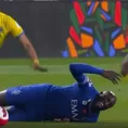 Ramiro Funes Mori y un terrible pisotón a compañero de André Carrillo que le costó la roja Ramiro Funes Mori y un terrible pisotón a compañero de André Carrillo que le costó la roja