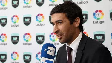 Ra&amp;uacute;l Gonz&amp;aacute;lez, ex capit&amp;aacute;n del Real Madrid y hoy embajador de la Liga.