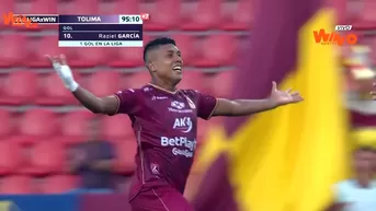 Raziel García marcó un golazo con Tolima y salvó a su equipo de la derrota