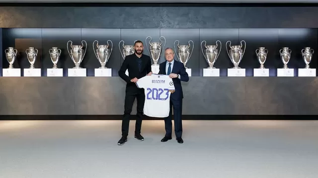 Real Madrid amplió contrato con el francés Karim Benzema hasta 2023