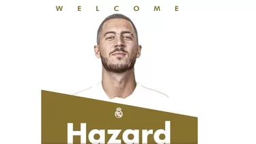 Real Madrid anunció el fichaje del belga Eden Hazard hasta el 2024