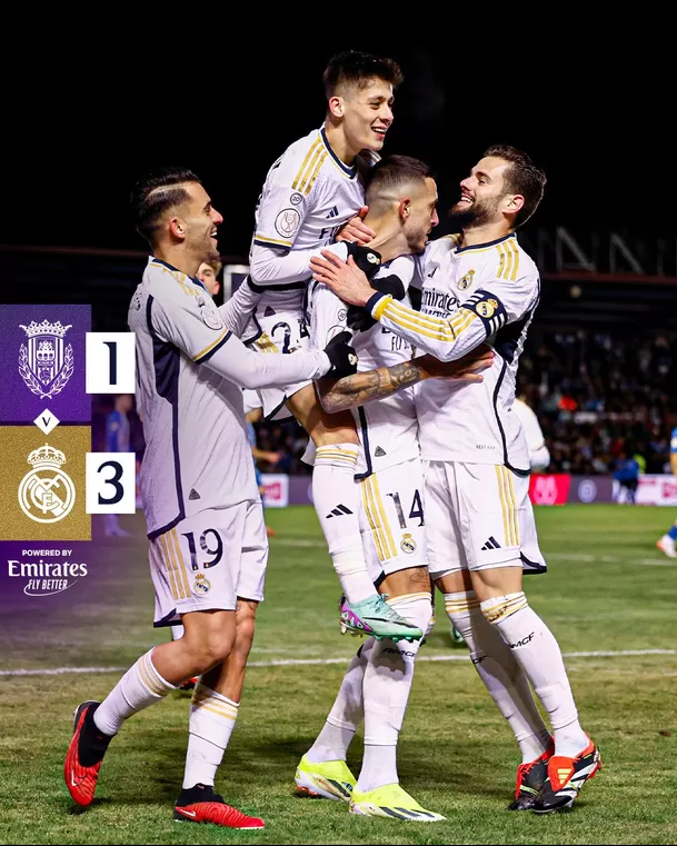 Arandina 1-3 Real Madrid. | Foto: @realmadrid