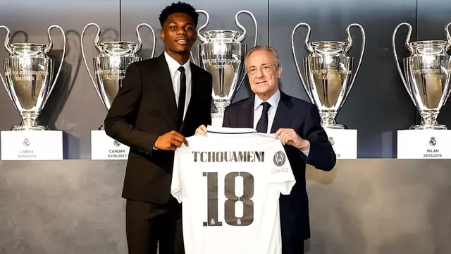 Tchouaméni firmó con el Real Madrid por seis temporadas. | Foto/Video: Real Madrid