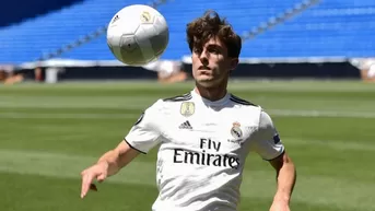 El 'blooper' de Álvaro Odriozola en su presentación en Real Madrid