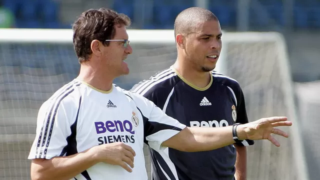 Fabio Capello entrenó a Ronaldo en Real Madrid | Foto: AS.