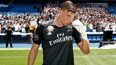 Andriy Lunin fich&amp;oacute; por el Real Madrid en el 2018, pero fue cedido al Legan&amp;eacute;s. | Foto: Real Madrid