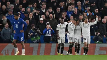 Rodrygo selló así su doblete. | Foto: AFP/Video: Canal N / ESPN