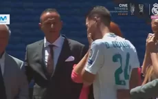 Real Madrid: Dani Ceballos lloró en su presentación en el Santiago Bernabéu - Noticias de matteo-perez-winloef