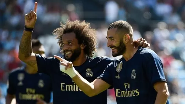 Real Madrid terminó con diez hombres por expulsión de Modric. | Foto: AFP