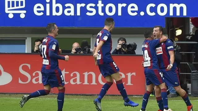 Eibar hizo dos anotaciones en cinco minutos y acabó goleando 3-0 al Real Madrid