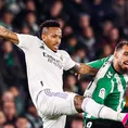 Real Madrid empató con Betis y quedó a nueve puntos del Barcelona en LaLiga