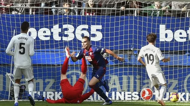Escalante marcó el 1-0 del Eibar sobre Real Madrid en La Liga Santander