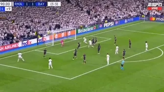 Joselu anotó el gol del triunfo para Real Madrid ante Bayern Múnich / Foto: Captura / Video: ESPN