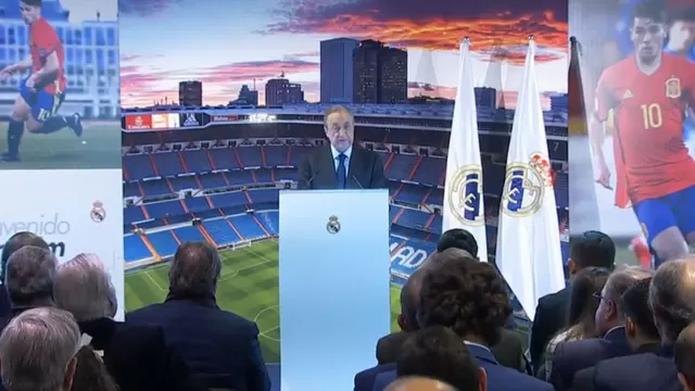 El presidente del Real Madrid hizo un llamado de calma a los fanáticos blancos. | Foto: Real Madrid.