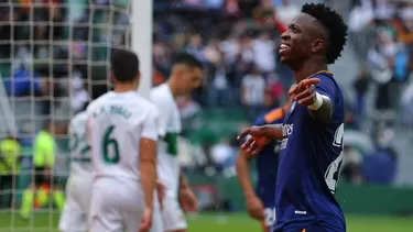 Vinicius Junior le dio el triunfo al Real Madrid. | Foto: AFP/Video: LaLiga