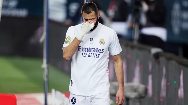 Real Madrid es un hospital: Benzema se lesionó y aumentó a nueve las bajas
