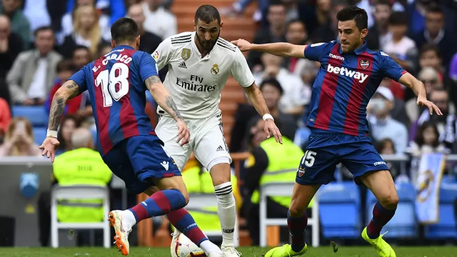 Real Madrid cay&amp;oacute; 2-1 ante Levante en el Bernab&amp;eacute;u. | Foto: AFP
