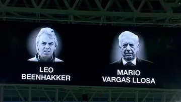 Real Madrid rindió homenaje a Mario Vargas Llosa
