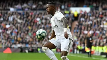 Vinicius inició la jugada del único tanto del Real Madrid.