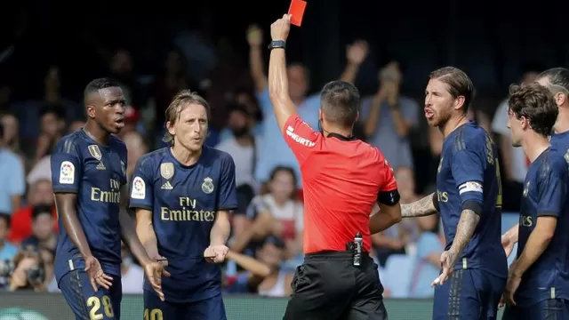 Luka Modric fue el primer expulsado de La Liga 2019-2020. | Foto: AFP