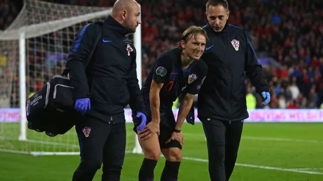 Luka Modric se lesionó jugando por Croacia | Foto: AFP.