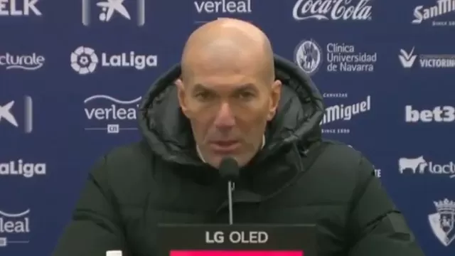 Real Madrid: “No ha sido un partido de fútbol”, dijo Zidane
