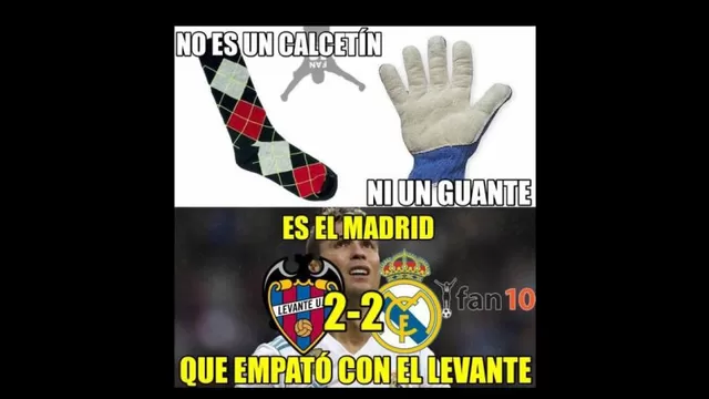 Real Madrid no pudo con Levante en la Liga española y protagonizó estos memes-foto-2