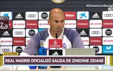 Real Madrid oficializó la salida de Zinedine Zidane como DT - Noticias de zinedine zidane