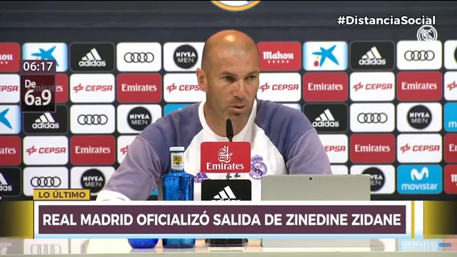 Real Madrid oficializó la salida de Zinedine Zidane como DT