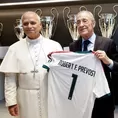 Alucinó con las Champions: la visita del Papa peruano al Madrid Alucinó con las Champions: la visita del Papa peruano al Madrid
