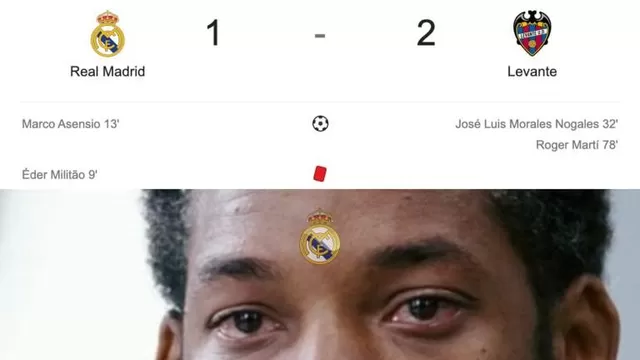 Real Madrid protagonizó memes tras perder 2-1 ante Levante por LaLiga