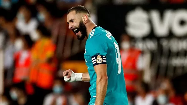 Real Madrid remontó y venció 2-1 al Valencia por LaLiga española