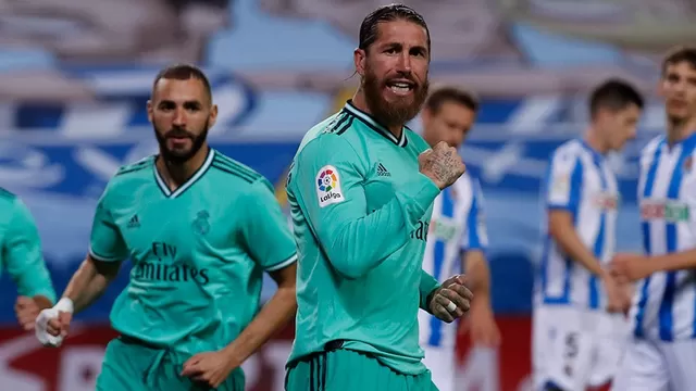 Sergio Ramos no terminó el partido ante la Real Sociedad. | Foto: Real Madrid