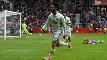 Real Madrid ganó 3-2 al Sporting Gijón y llega como líder al duelo con Barcelona