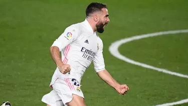 Carvajal fue autor del segundo gol del Madrid en el derbi (con la ayuda de Oblak). | Foto: AS